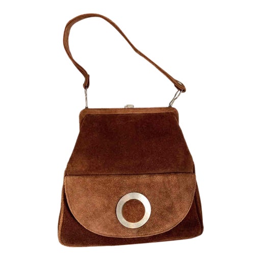 Suede handbag