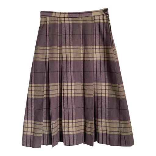 Tartan pleated skirt