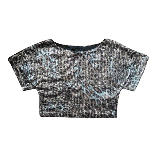 Sequin crop top