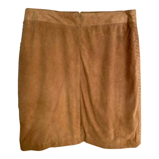 Suede skirt