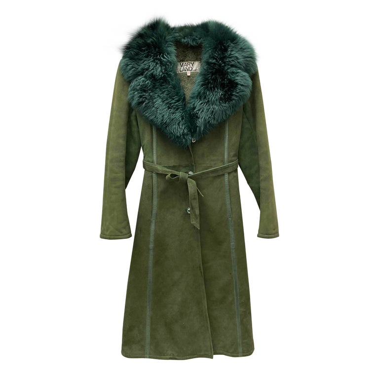Manteau en peau lainée