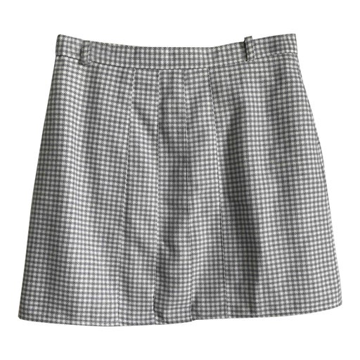 Gingham mini skirt