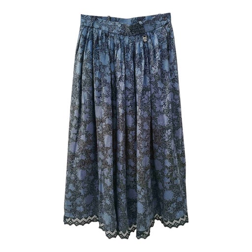 Patterned midi skirt