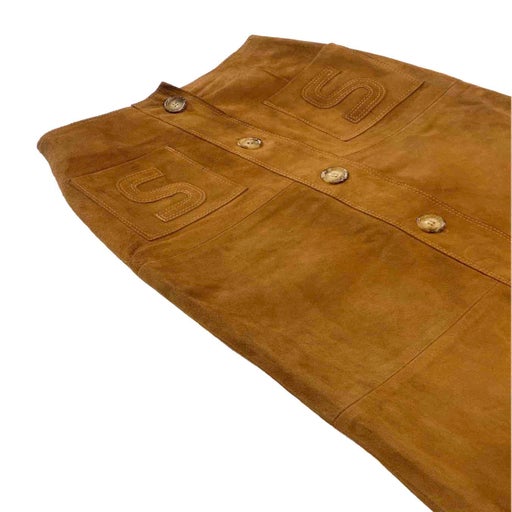 Suede skirt