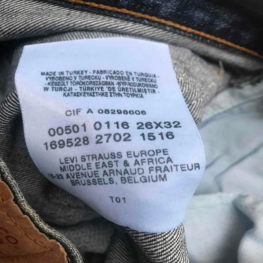 Levi's 501 W26L32 jeans
