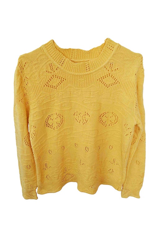 Openwork sweater