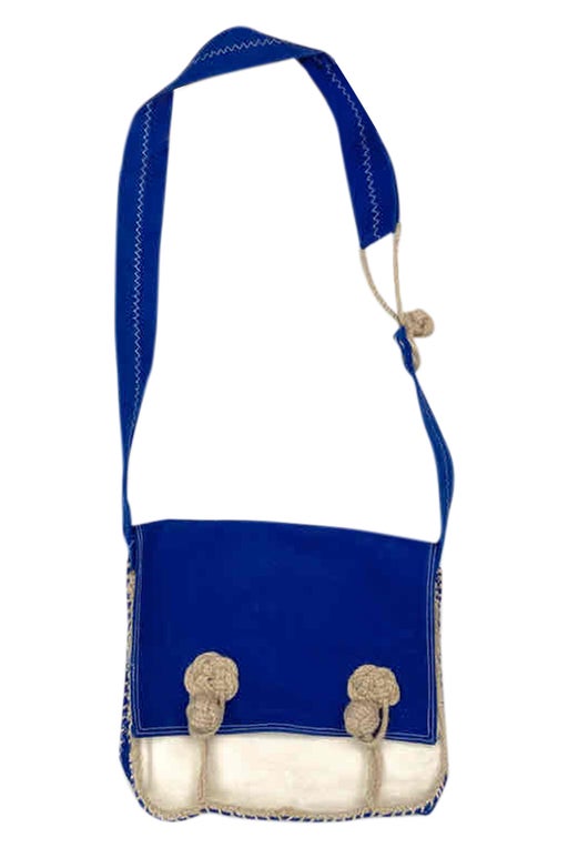 Blue shoulder bag