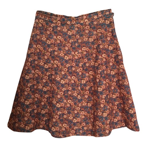 Floral A-line skirt