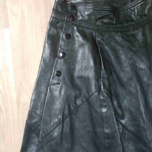 Long leather skirt