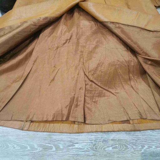 Leather trench coat