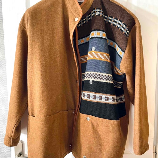 Patterned wool jacket