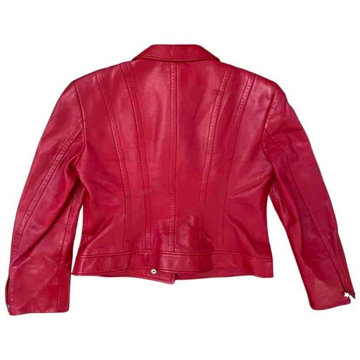 Escada leather jacket