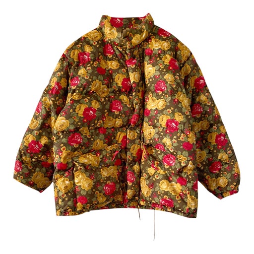 Floral puffer jacket