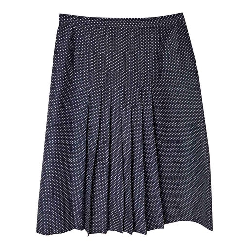 Polka dot pleated skirt