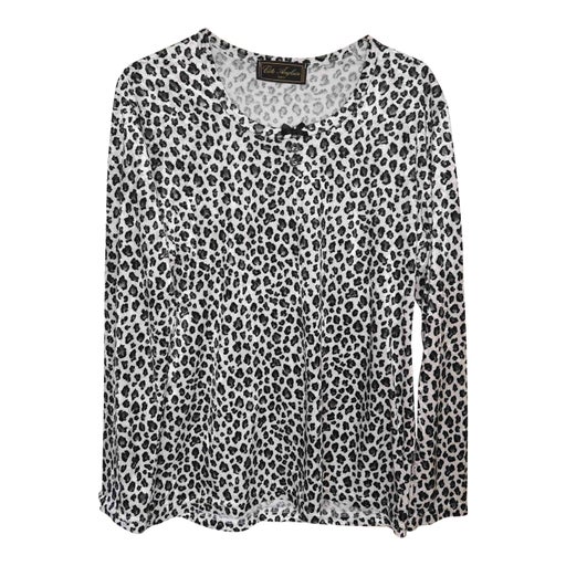 Leopard velvet top