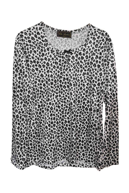 Leopard velvet top