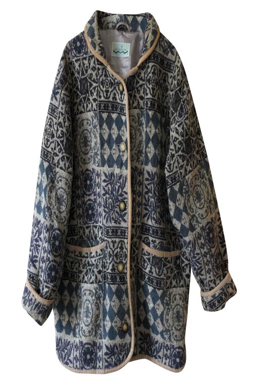 Short patterned coat