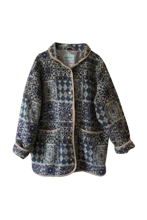 Short patterned coat