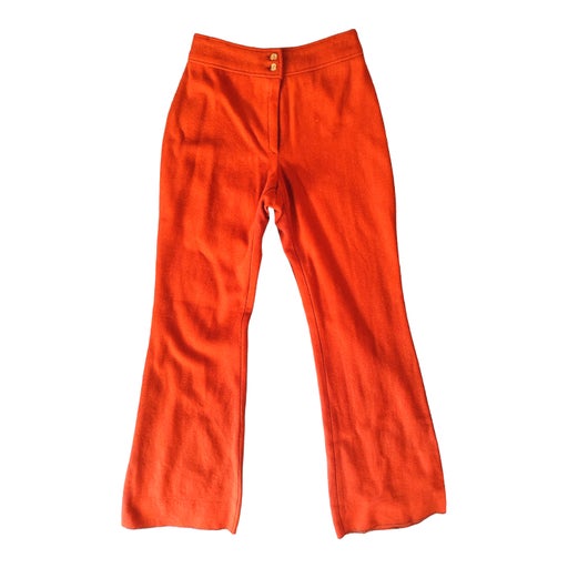 Wool flare pants