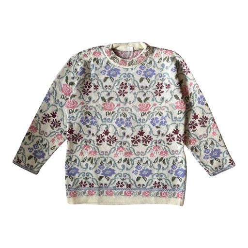 Floral sweater