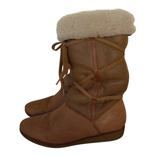 Bottes en peau lainée