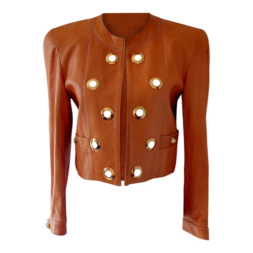 Escada leather jacket