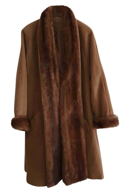 Wool cape coat
