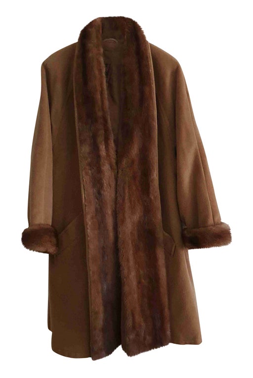 Wool cape coat