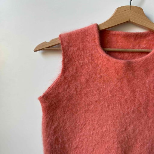 Pull sans manches en mohair
