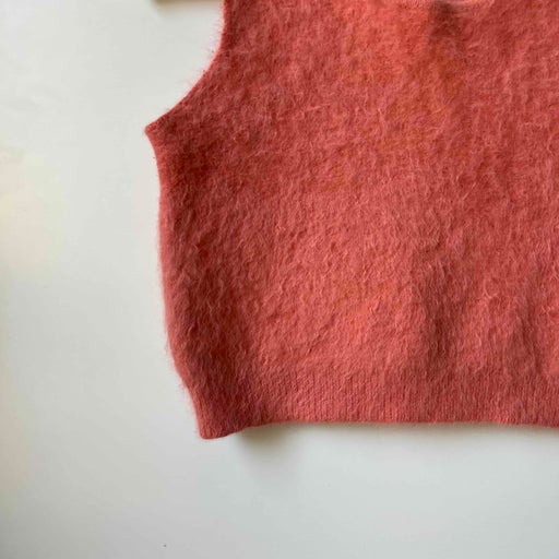 Pull sans manches en mohair