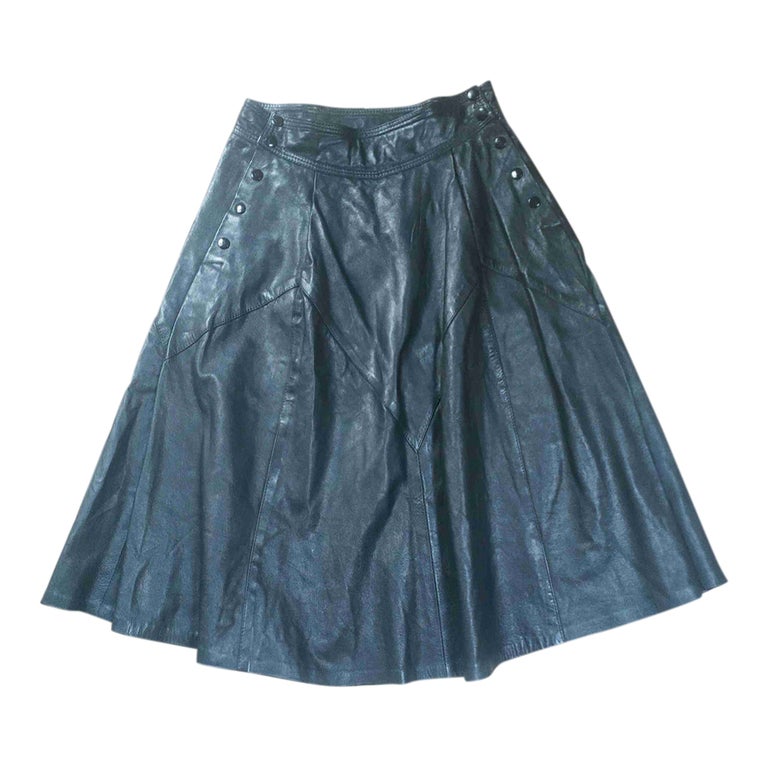 Jupe sales chasuble cuir