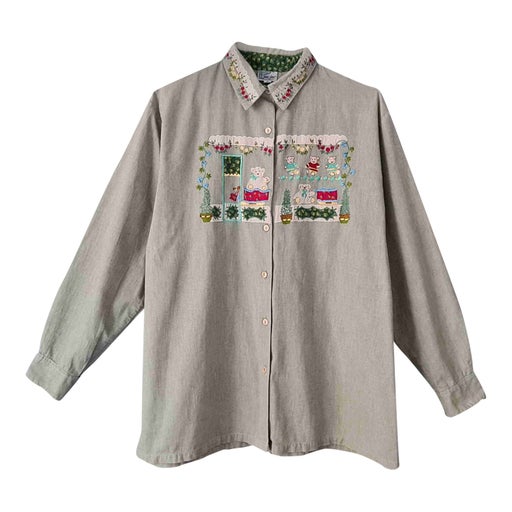 Patterned cotton shirt