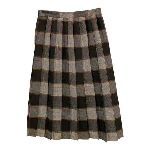 Prince of Wales pleated skirt
