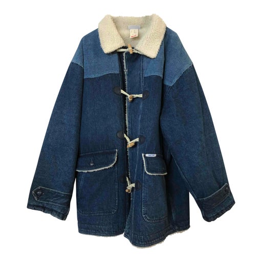 Denim duffle coat