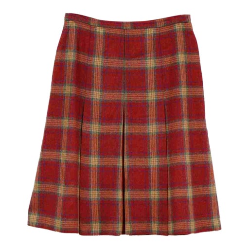 Jupe plissée tartan