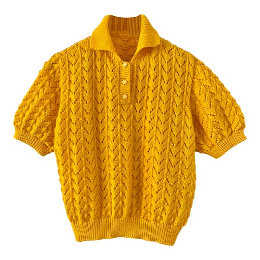 Crochet polo shirt