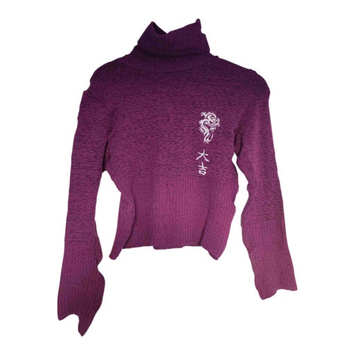 Embroidered Turtleneck