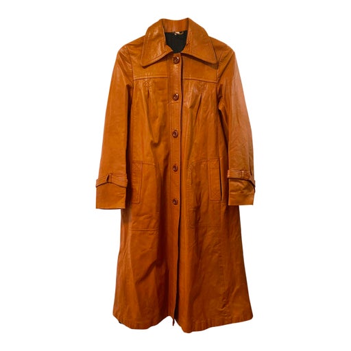 Long leather coat