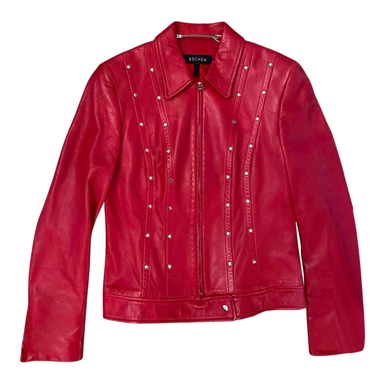 Escada leather jacket