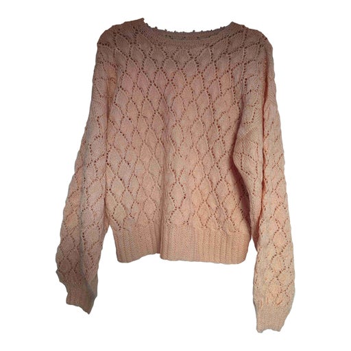 Openwork knit sweater