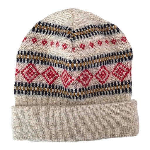 Patterned mesh beanie