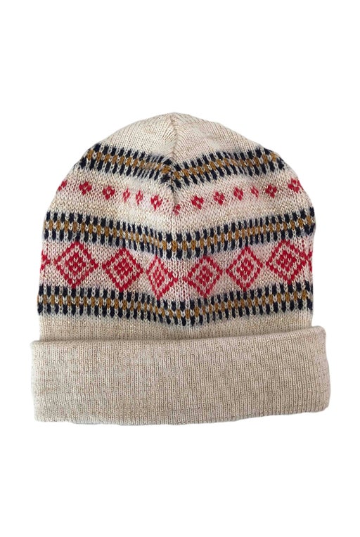 Patterned mesh beanie