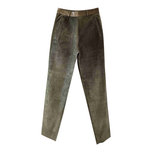 Suede pants