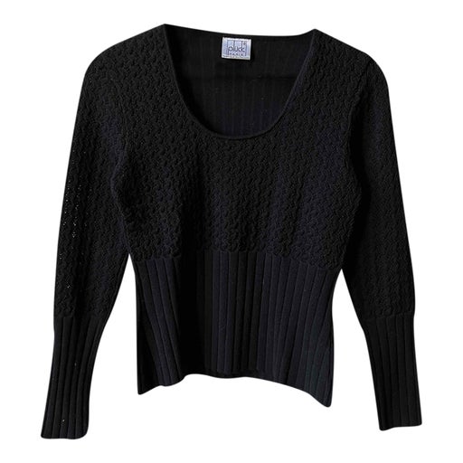 Ribbed cable knit sweater