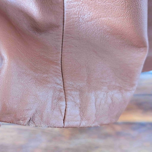 Leather trench coat