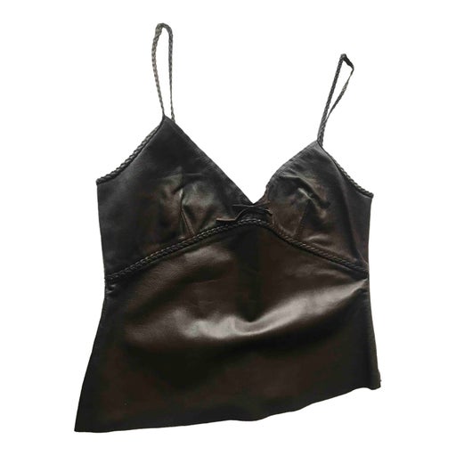 Leather camisole