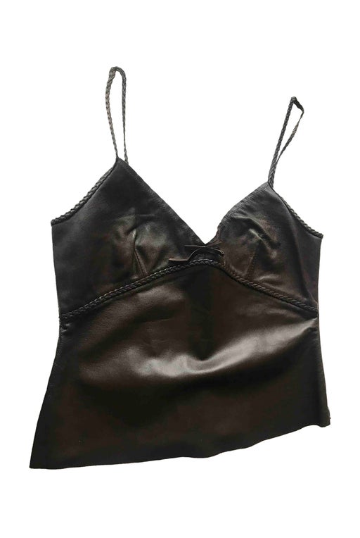 Leather camisole