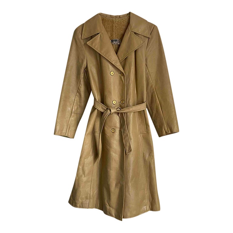 Trench shop fourré femme