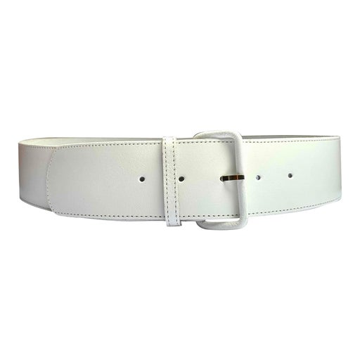 Wide leather belt