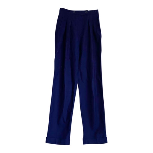Pantalon à pinces en laine